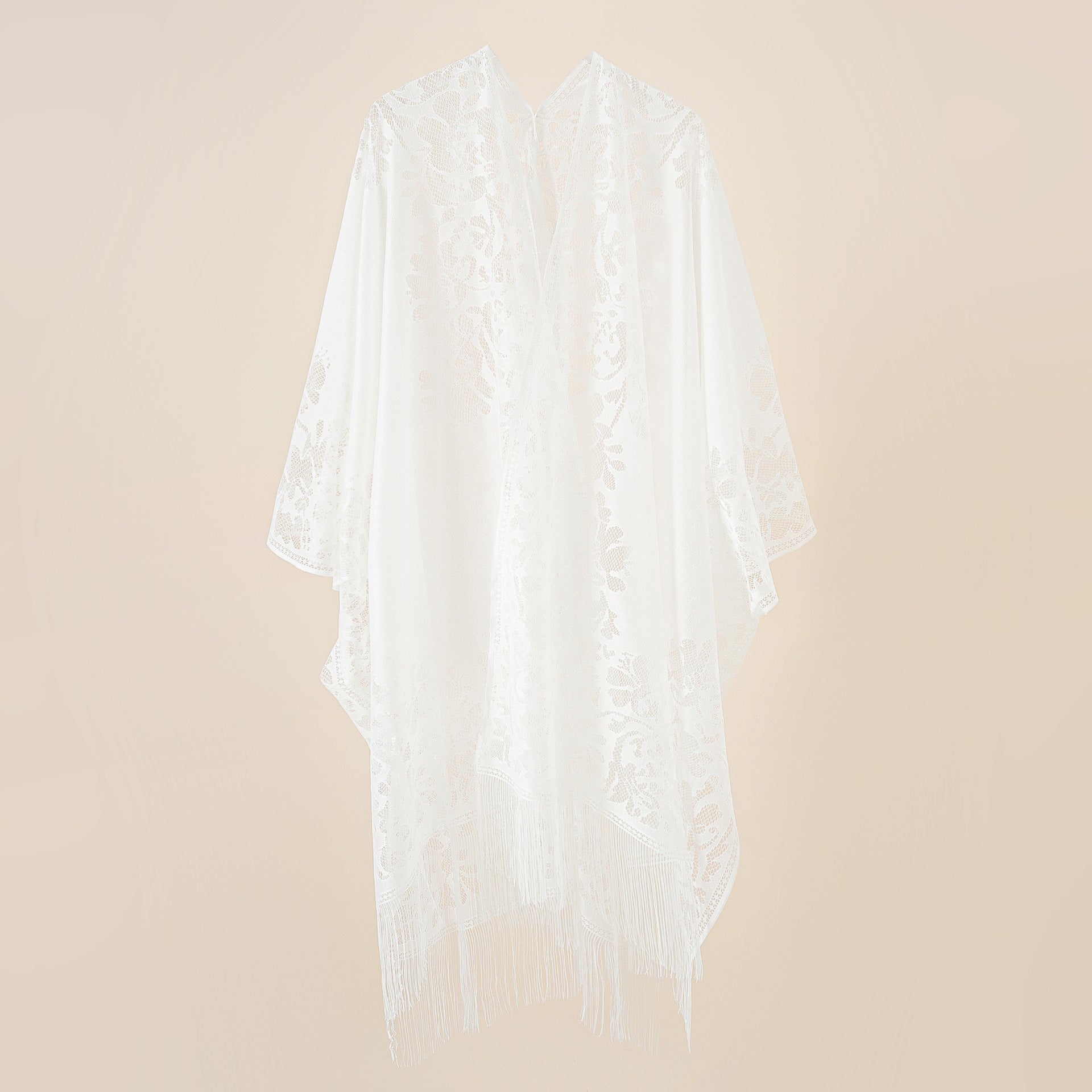 Lace Large Shawl Leaky Lace Cardigan Sun Protection Clothing Beach Cover Up Sun Protection Shawl