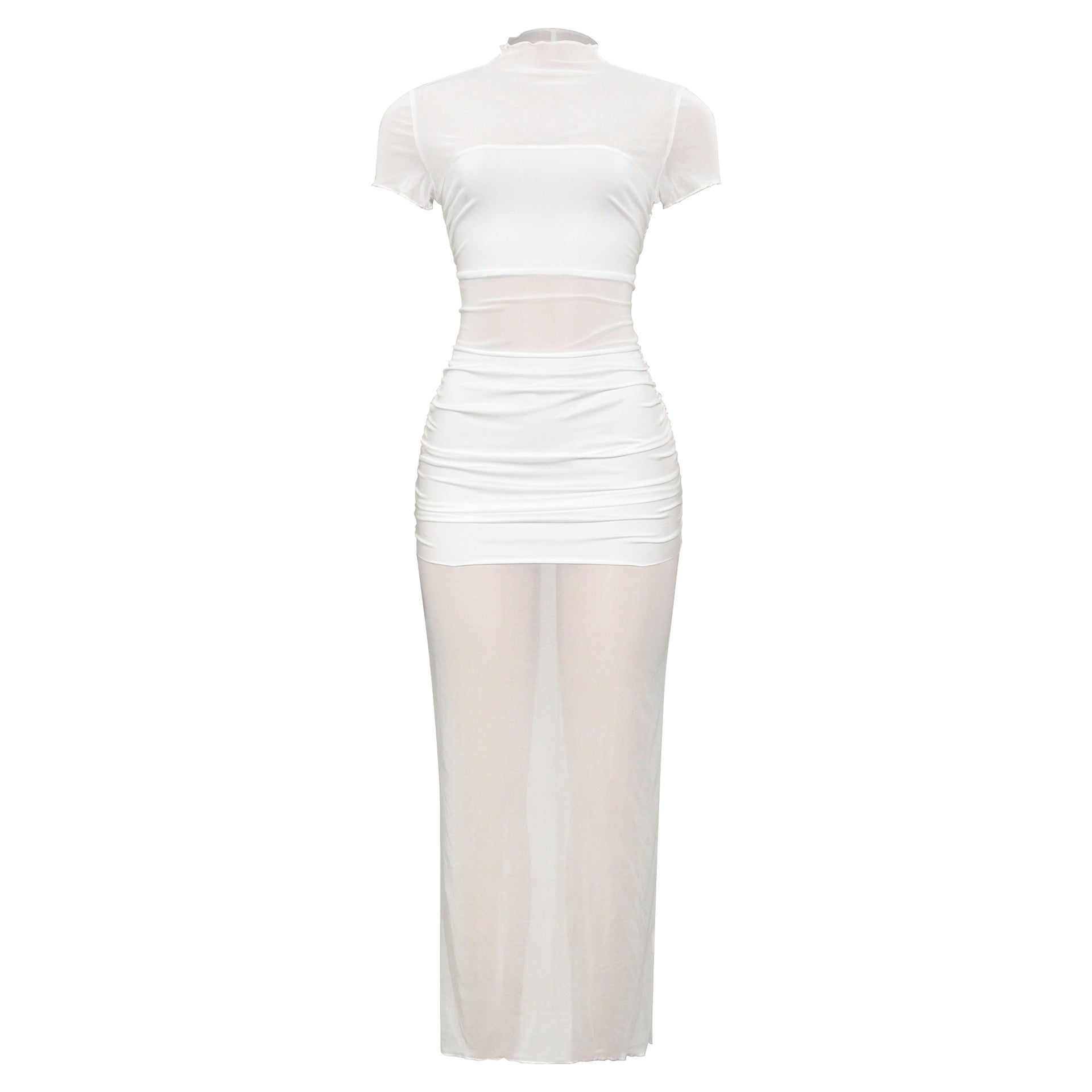Summer Casual Trend Slim Fit Solid Color Street Dress