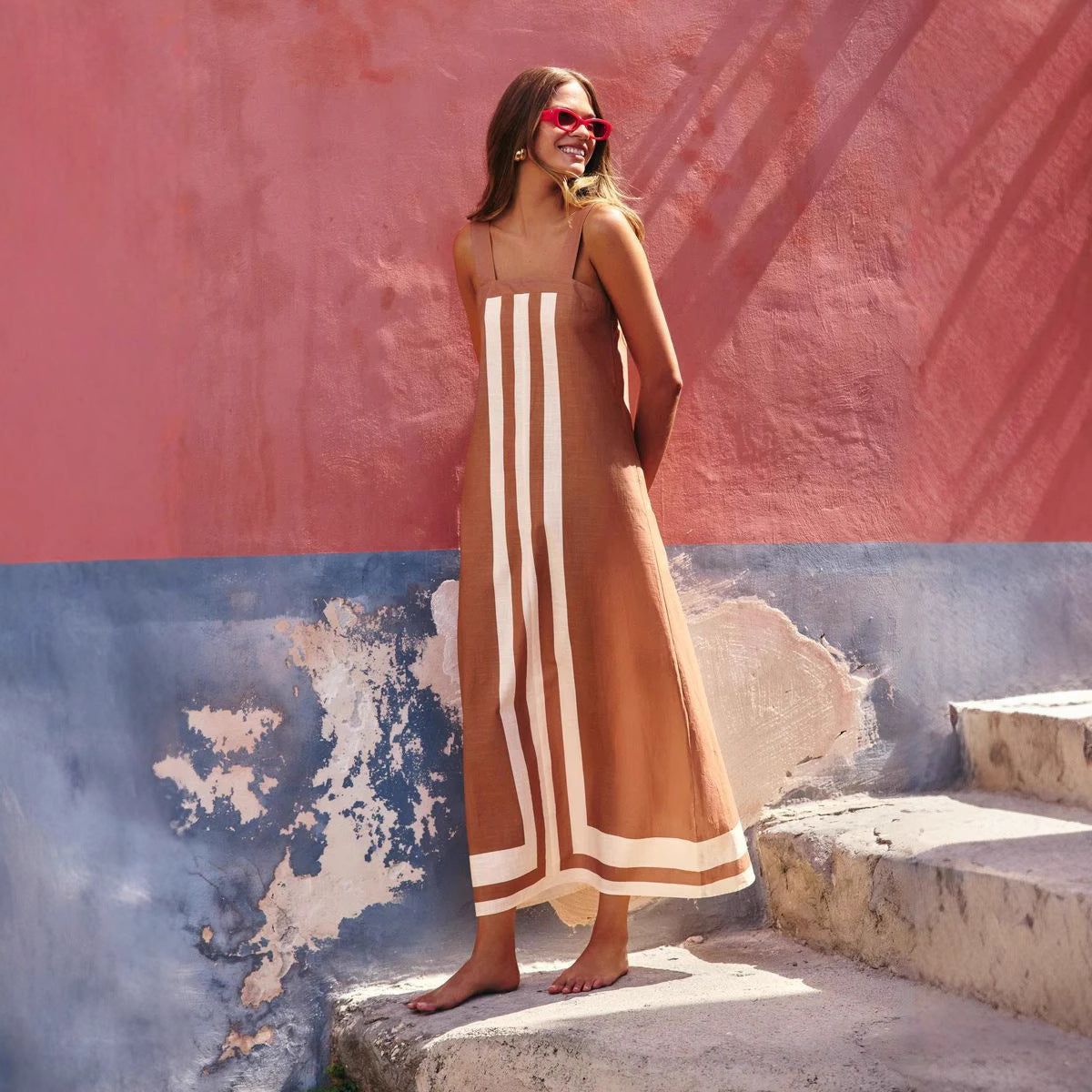 Summer Casual Dress Seaside Vacation Sling Dress