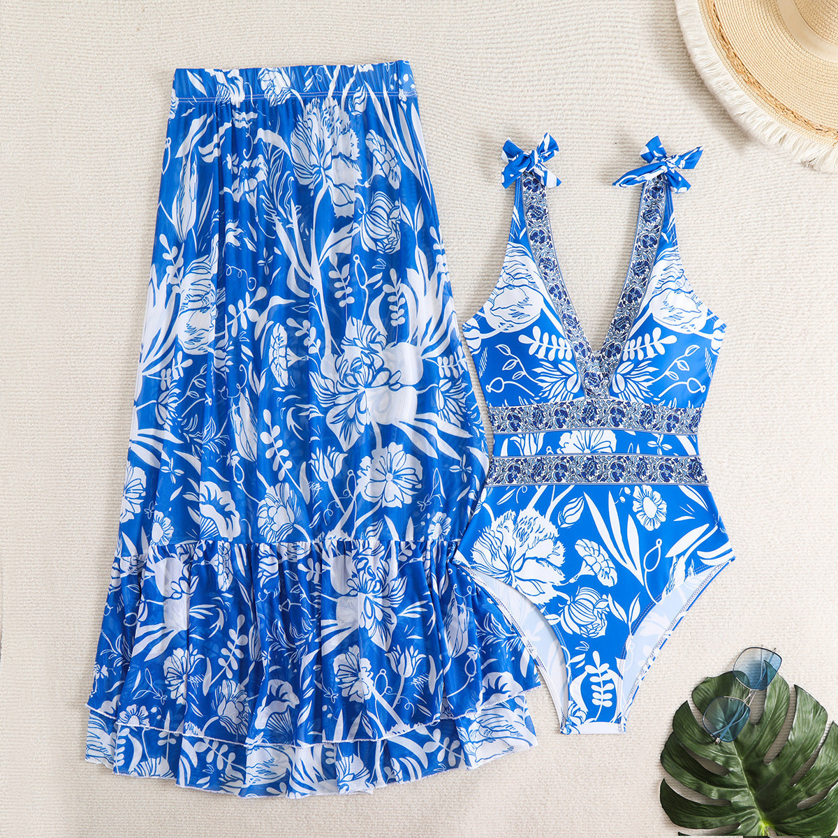 Ethnic Style One-piece Swimsuit For Women Beach Suit