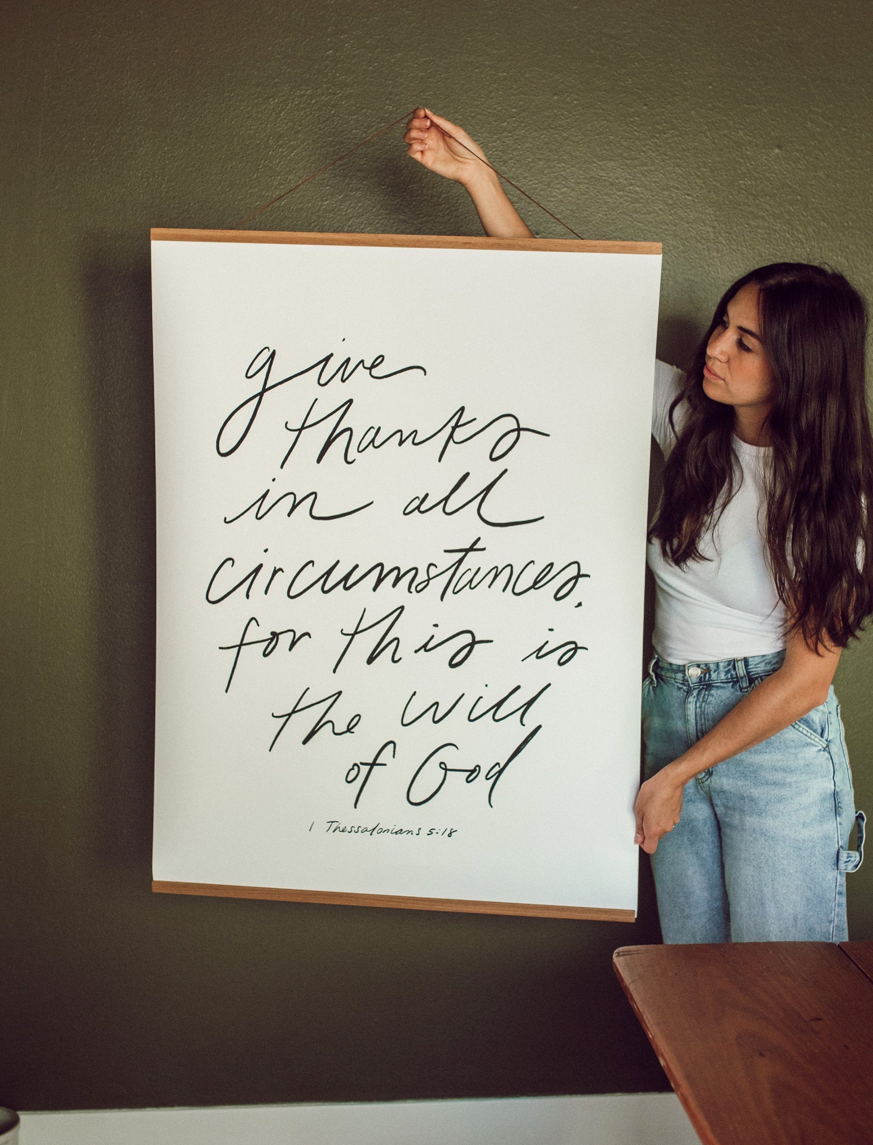 Large Poster: Give thanks in all...