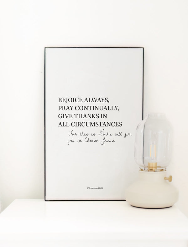 11x17 Rejoice Always