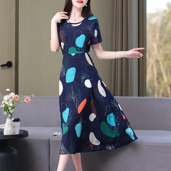 Women's Summer Vintage Print Dress