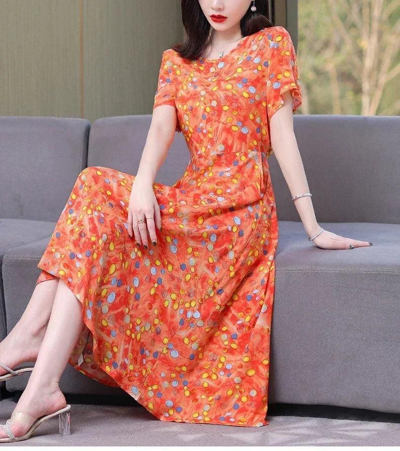 Women's Summer Vintage Print Dress