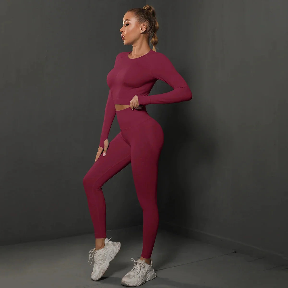 Women's Seamless Long Sleeve Yoga Top