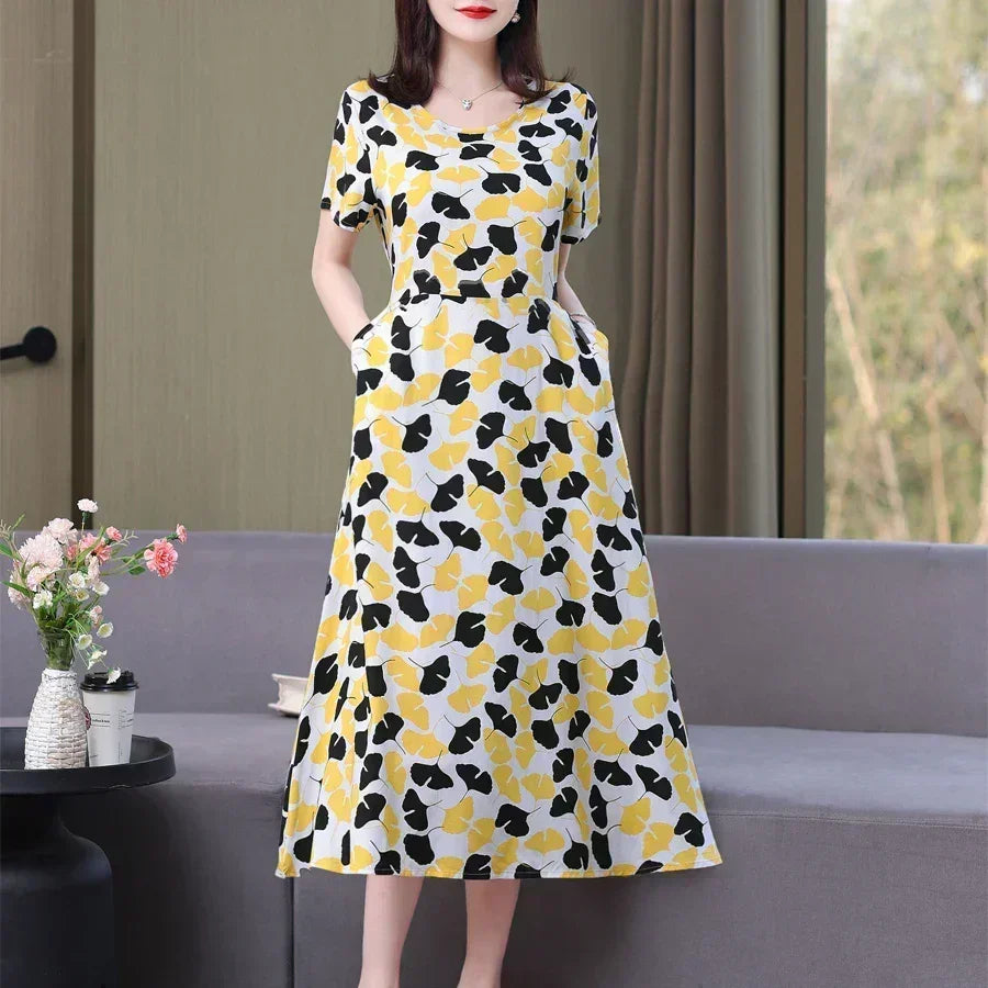Women's Summer Vintage Print Dress