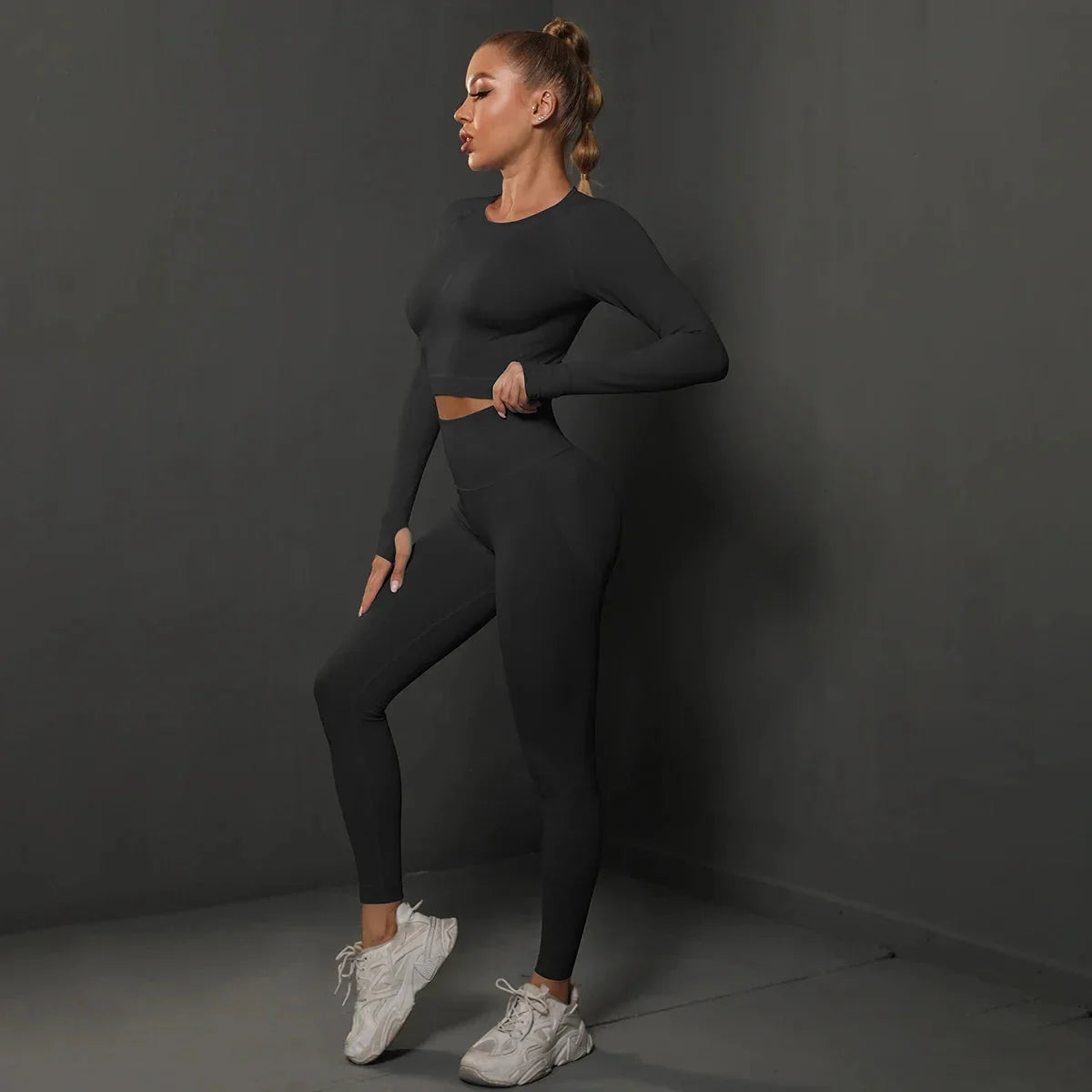 Women's Seamless Long Sleeve Yoga Top