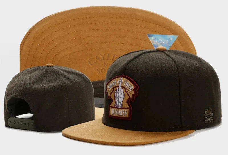 Skull Hand Snapback Hat – Flat Bill Adjustable Baseball Cap