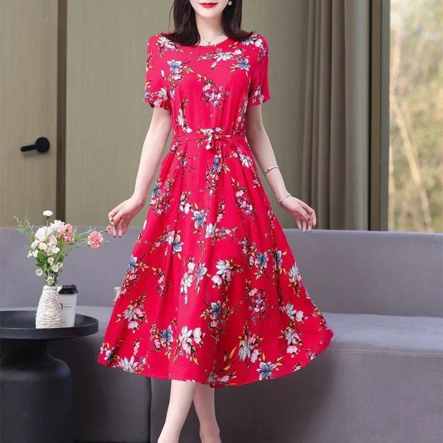 Women's Summer Vintage Print Dress