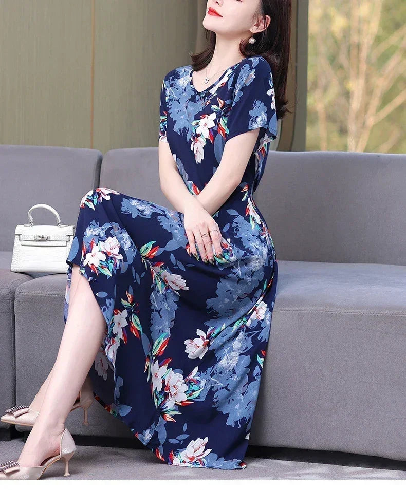 Women's Summer Vintage Print Dress