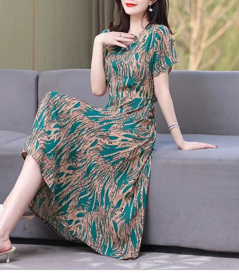 Women's Summer Vintage Print Dress