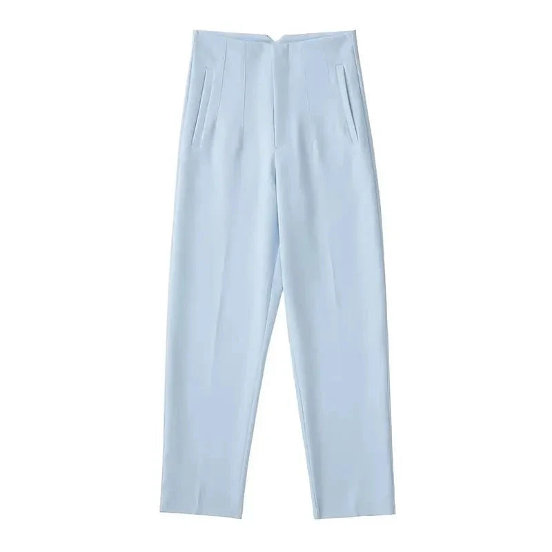 Women’s High Waist Slim Trousers