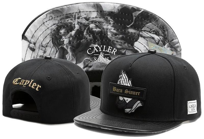 Classic Snapback Hat – Flat Bill Adjustable Baseball Cap