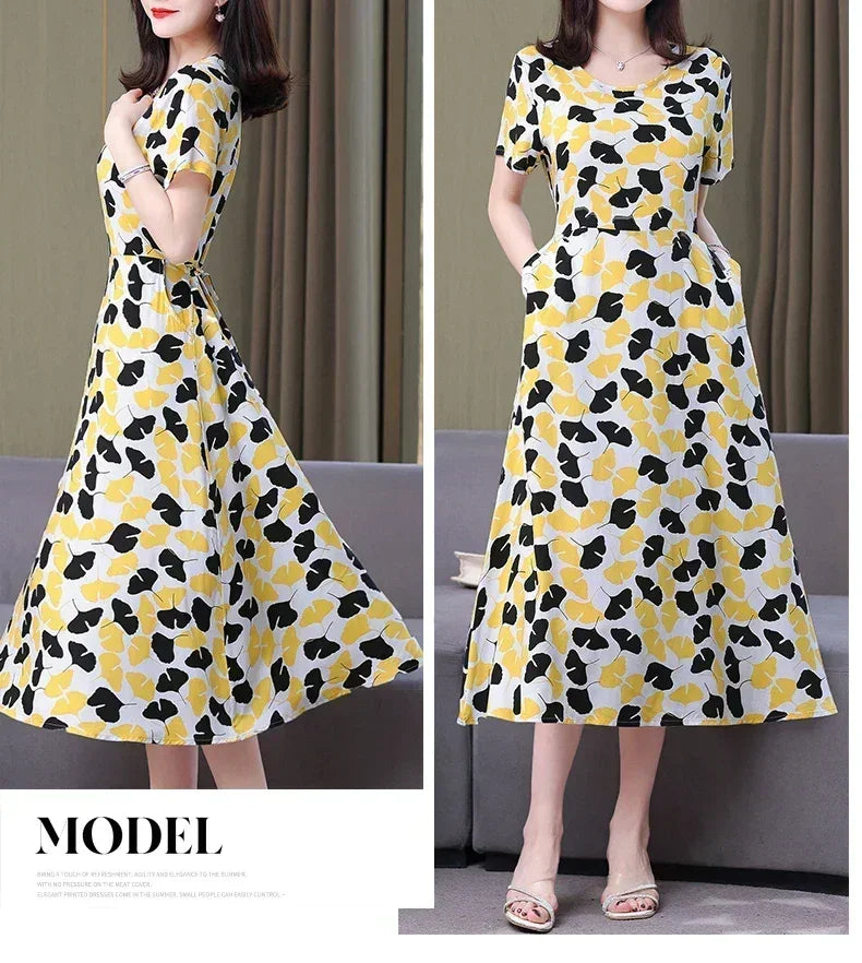 Women's Summer Vintage Print Dress