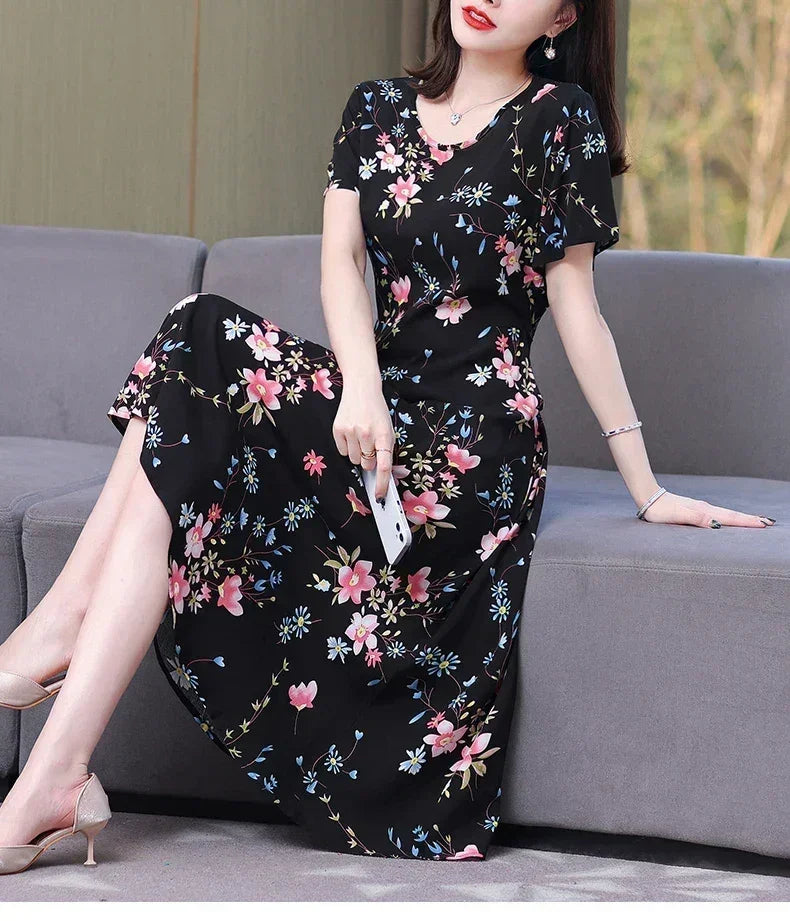 Women's Summer Vintage Print Dress