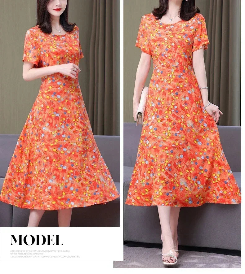 Women's Summer Vintage Print Dress