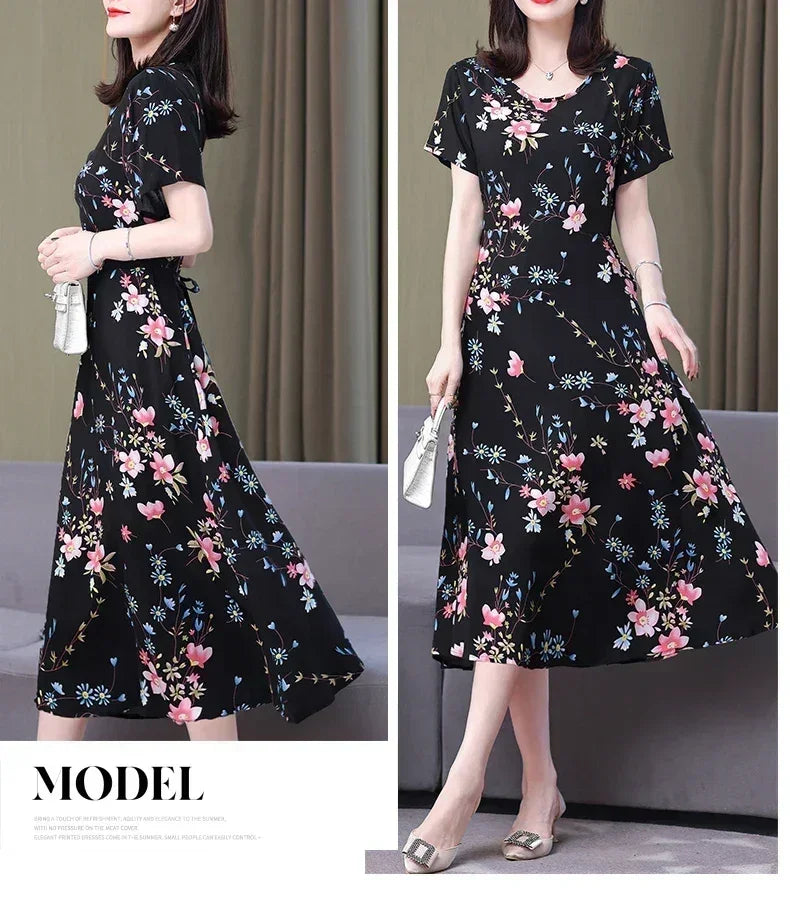Women's Summer Vintage Print Dress