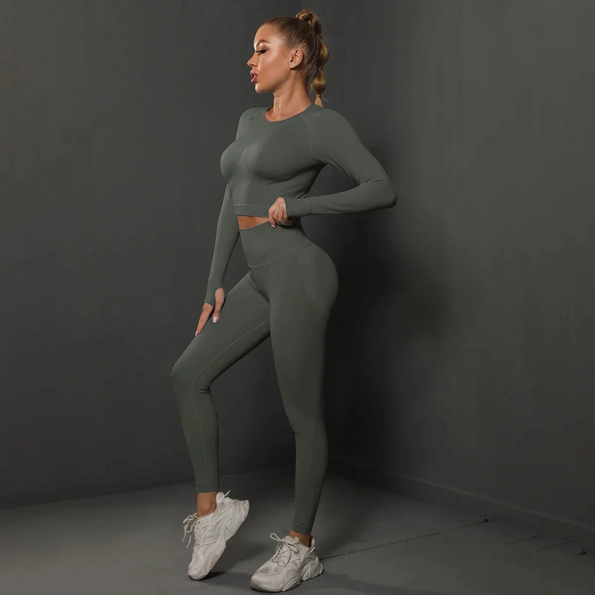 Women's Seamless Long Sleeve Yoga Top