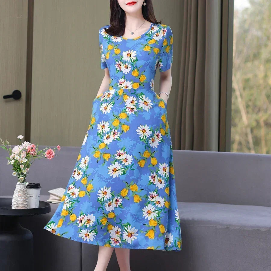 Women's Summer Vintage Print Dress