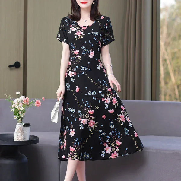 Women's Summer Vintage Print Dress