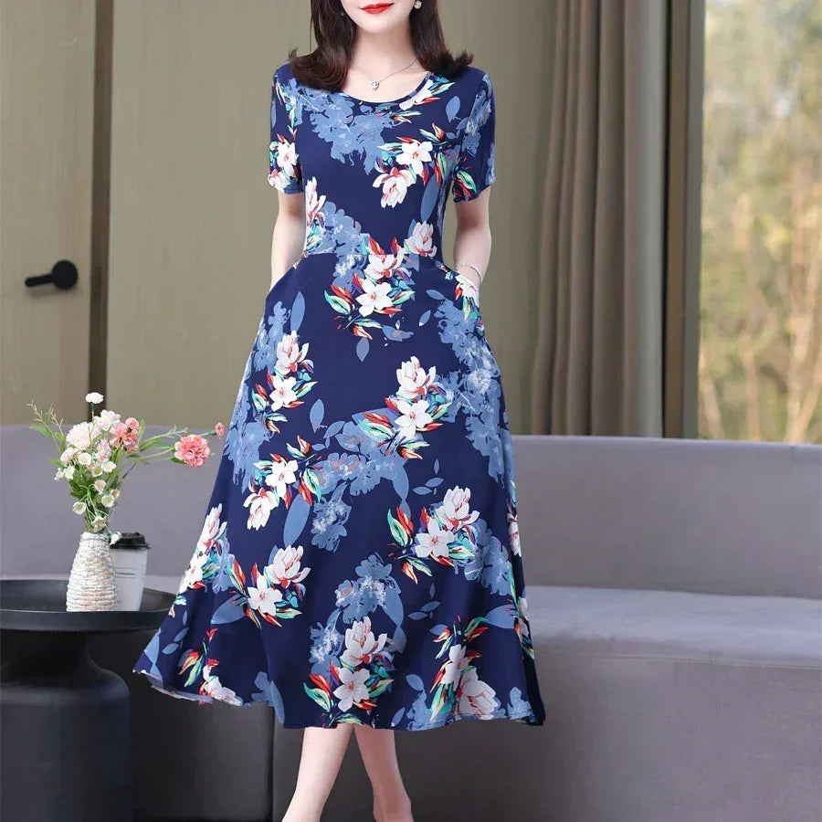 Women's Summer Vintage Print Dress