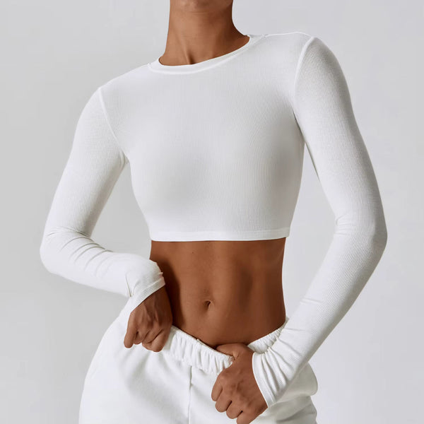 🧘‍♀️ Women’s Slim Fit Long Sleeve Yoga Top