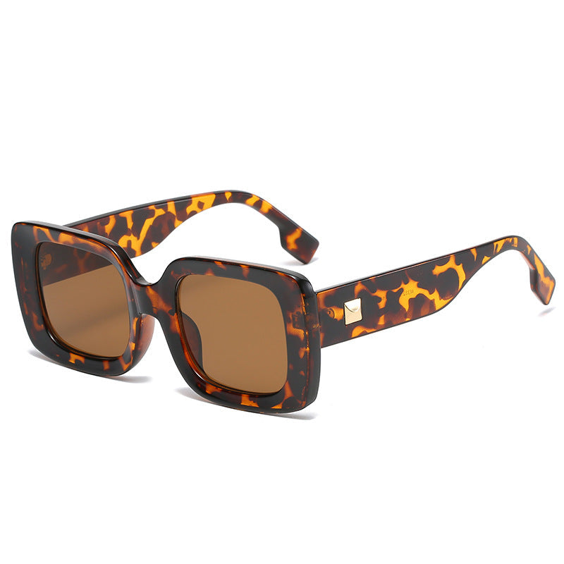 Retro Square Large Frame Sunglasses – INS Style Shades
