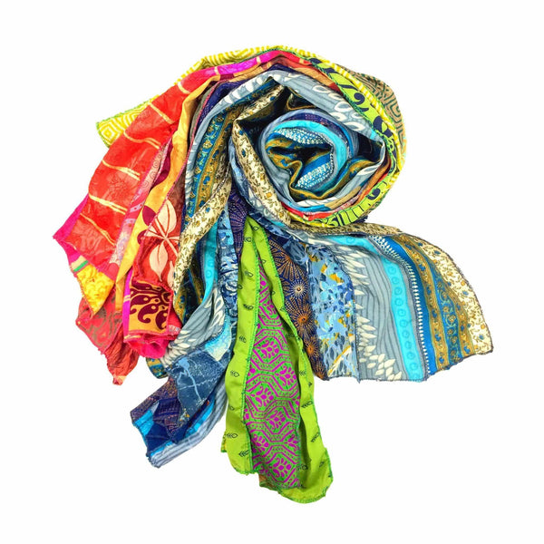 The Original Medley Scarf. ♻️ Made from Sari Magic