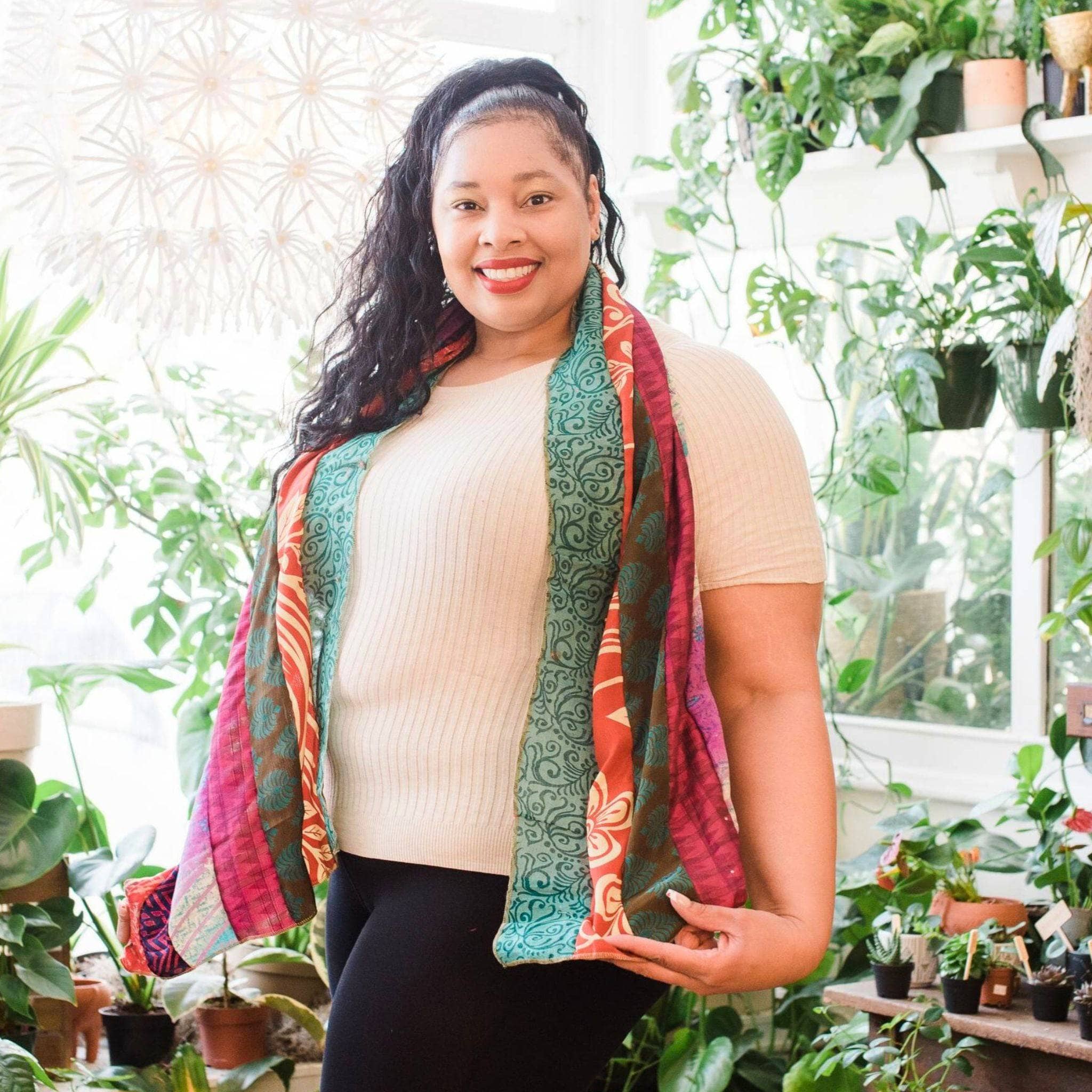 The Original Medley Scarf. ♻️ Made from Sari Magic