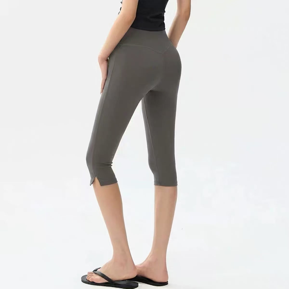 High-Waist Slim-Fit Yoga Leggings for Women – 7/8 Length Tight Fit Fitness Pants