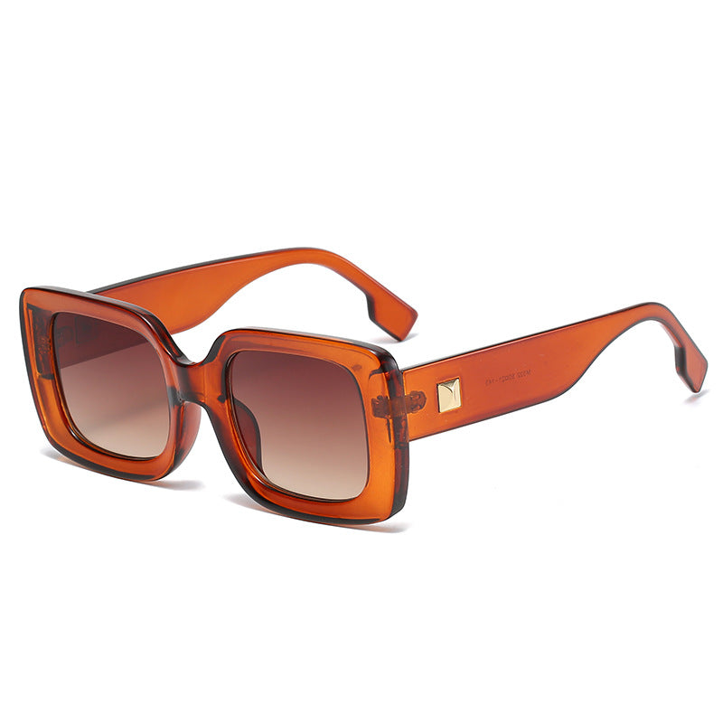 Retro Square Large Frame Sunglasses – INS Style Shades