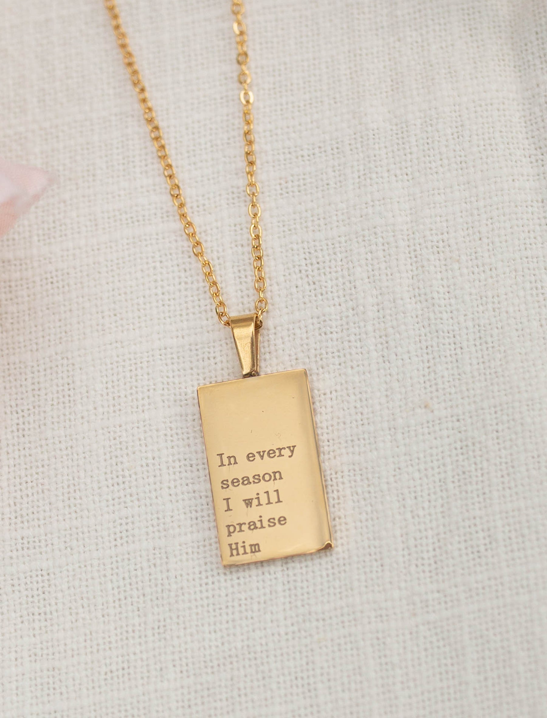 Necklace: In every season I will Praise