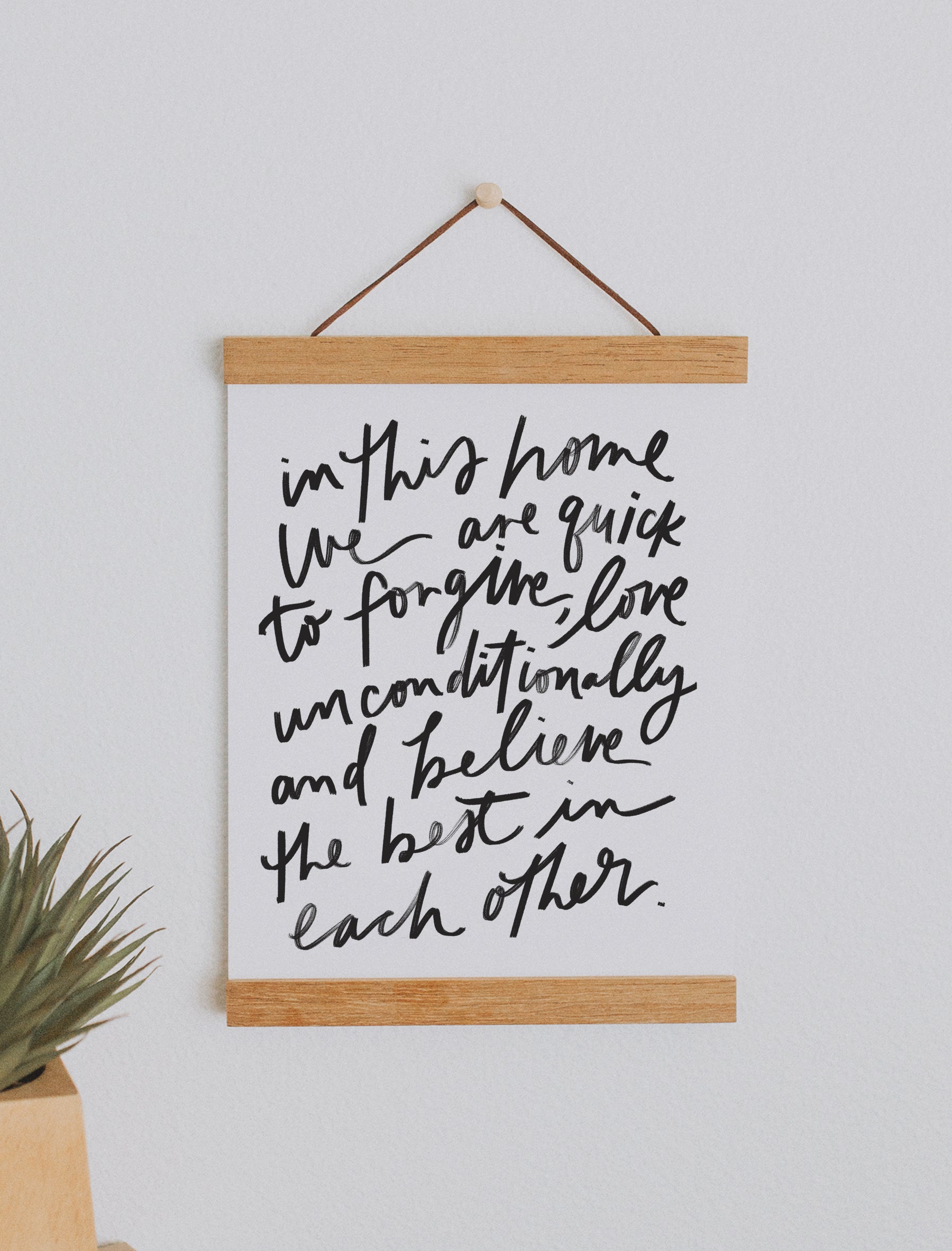 8x10 In this home we are