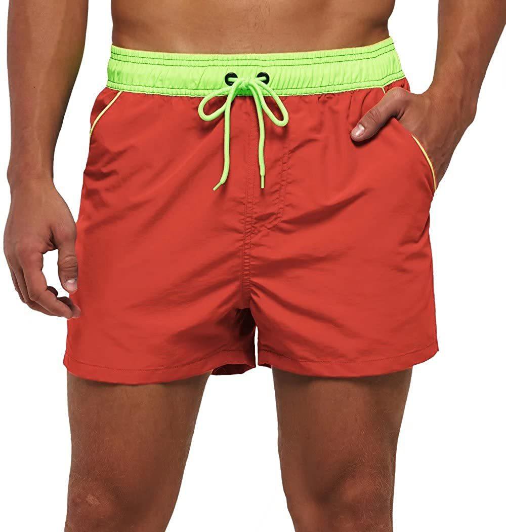 Men's Quick-Dry Swim Shorts with Mesh Lining