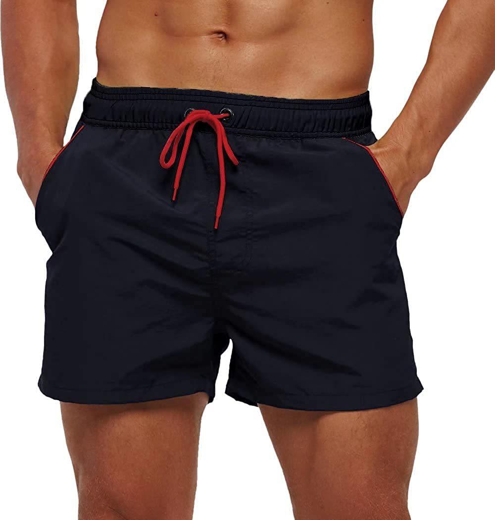 Men's Quick-Dry Swim Shorts with Mesh Lining