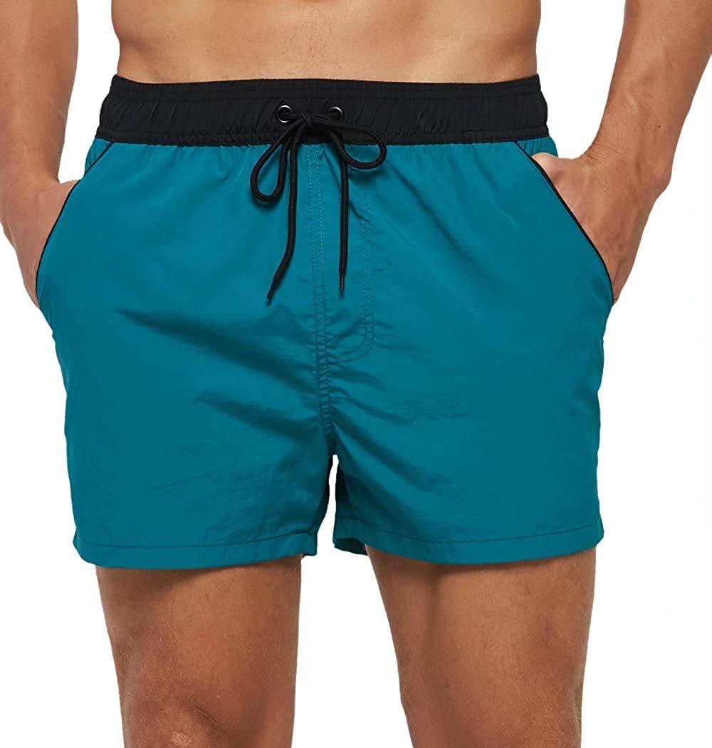 Men's Quick-Dry Swim Shorts with Mesh Lining
