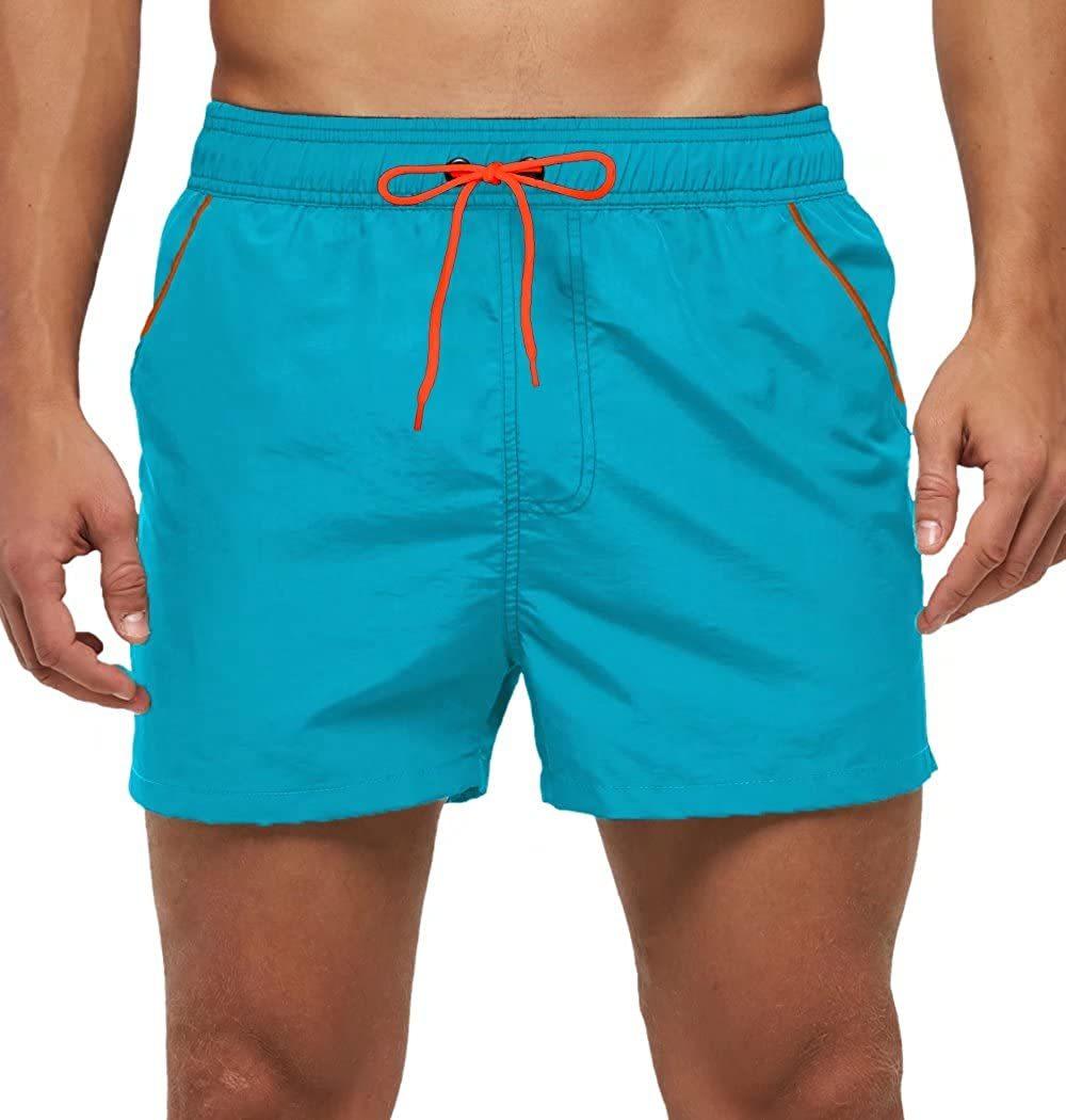 Men's Quick-Dry Swim Shorts with Mesh Lining