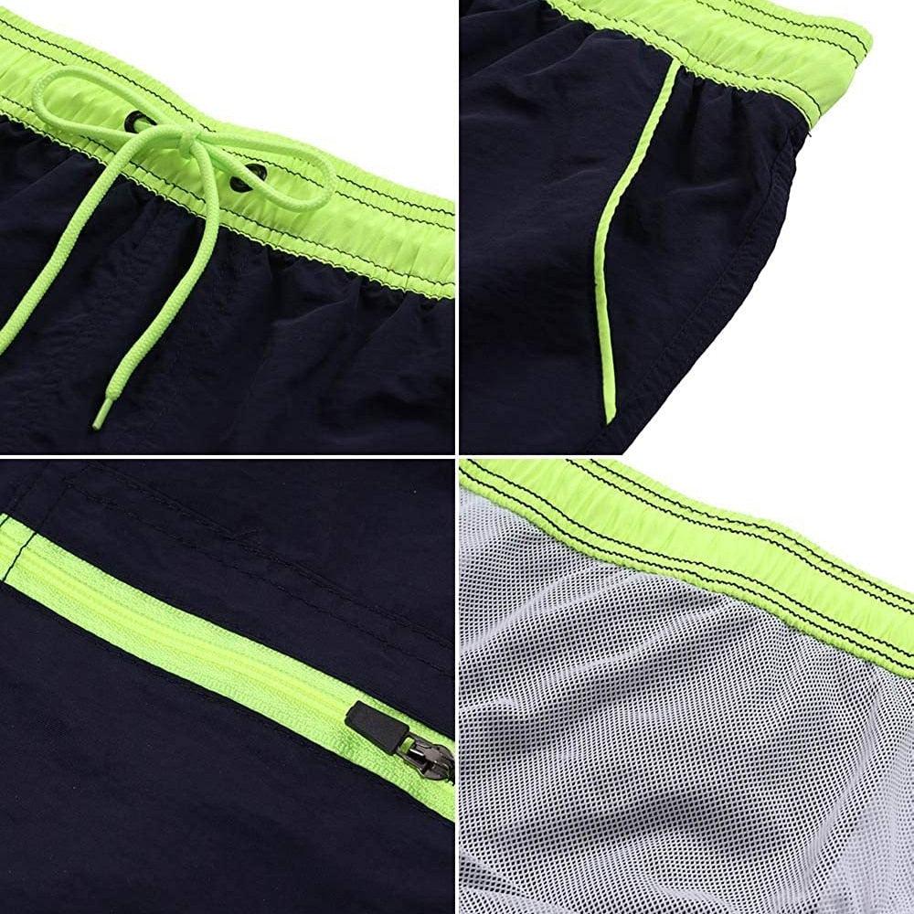 Men's Quick-Dry Swim Shorts with Mesh Lining