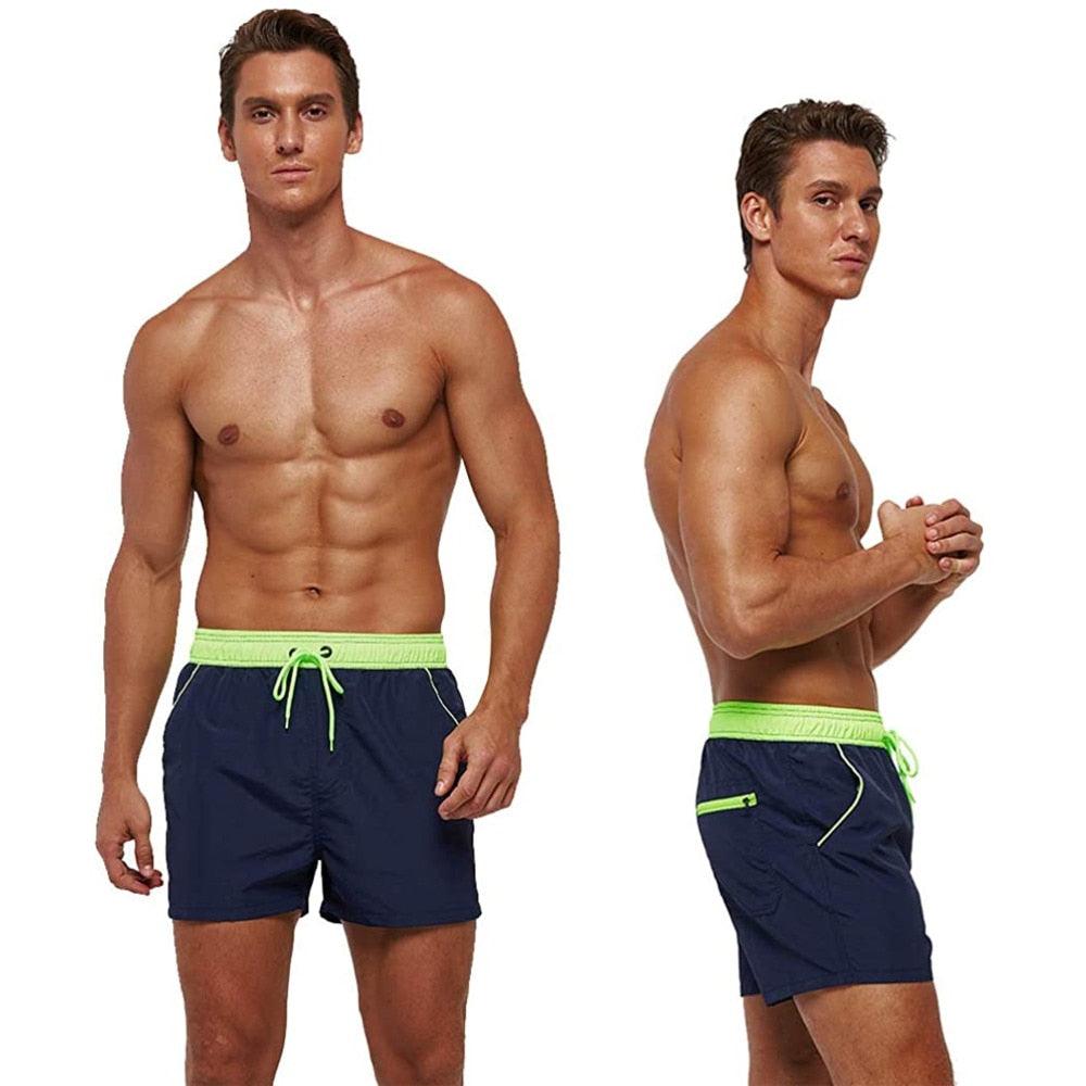 Men's Quick-Dry Swim Shorts with Mesh Lining
