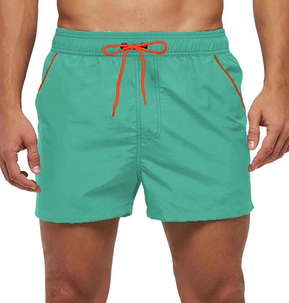 Men's Quick-Dry Swim Shorts with Mesh Lining