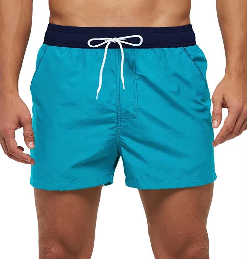 Men's Quick-Dry Swim Shorts with Mesh Lining