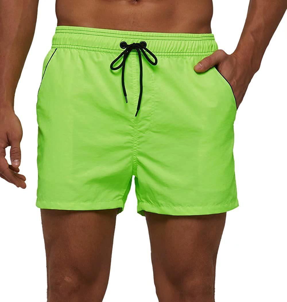 Men's Quick-Dry Swim Shorts with Mesh Lining