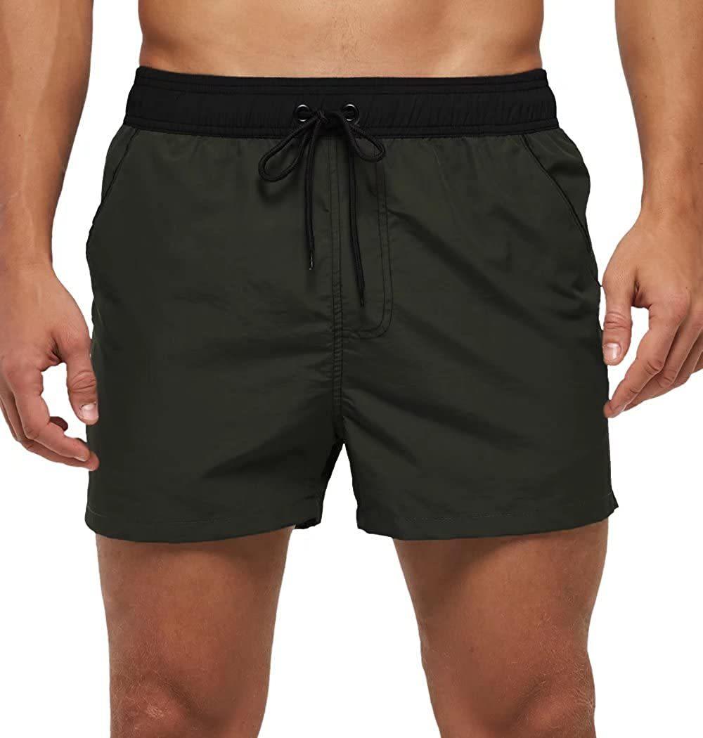 Men's Quick-Dry Swim Shorts with Mesh Lining