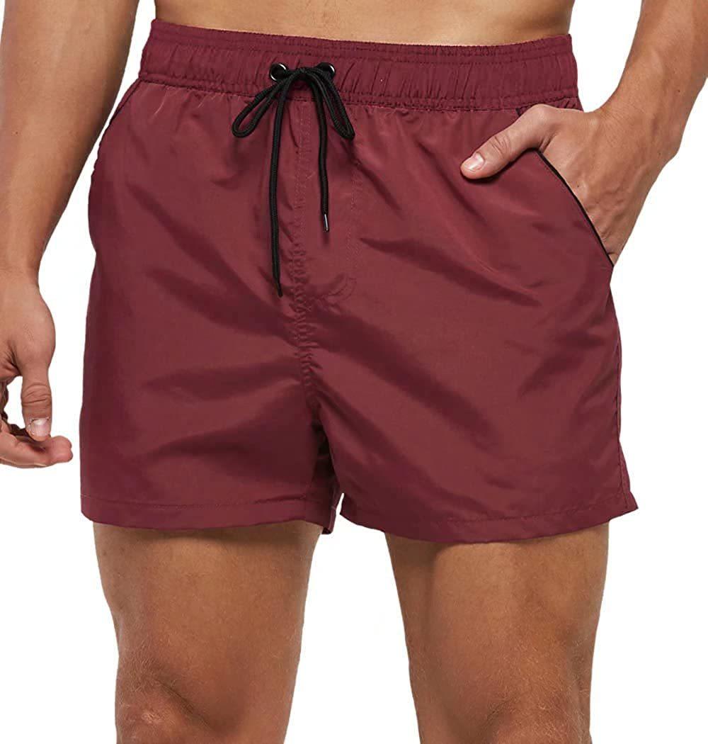 Men's Quick-Dry Swim Shorts with Mesh Lining