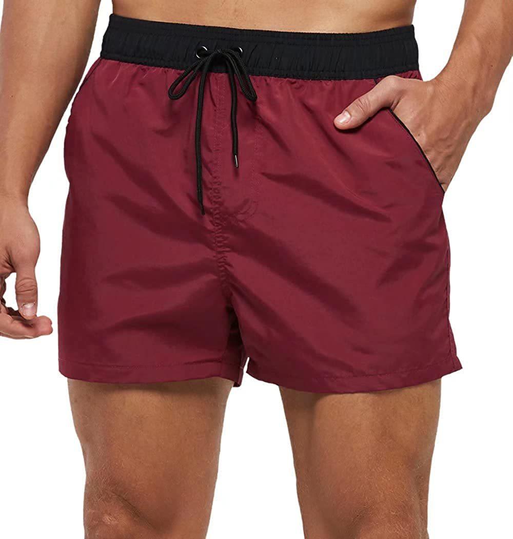 Men's Quick-Dry Swim Shorts with Mesh Lining