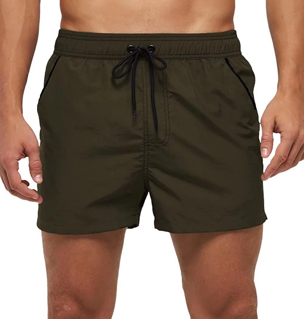 Men's Quick-Dry Swim Shorts with Mesh Lining