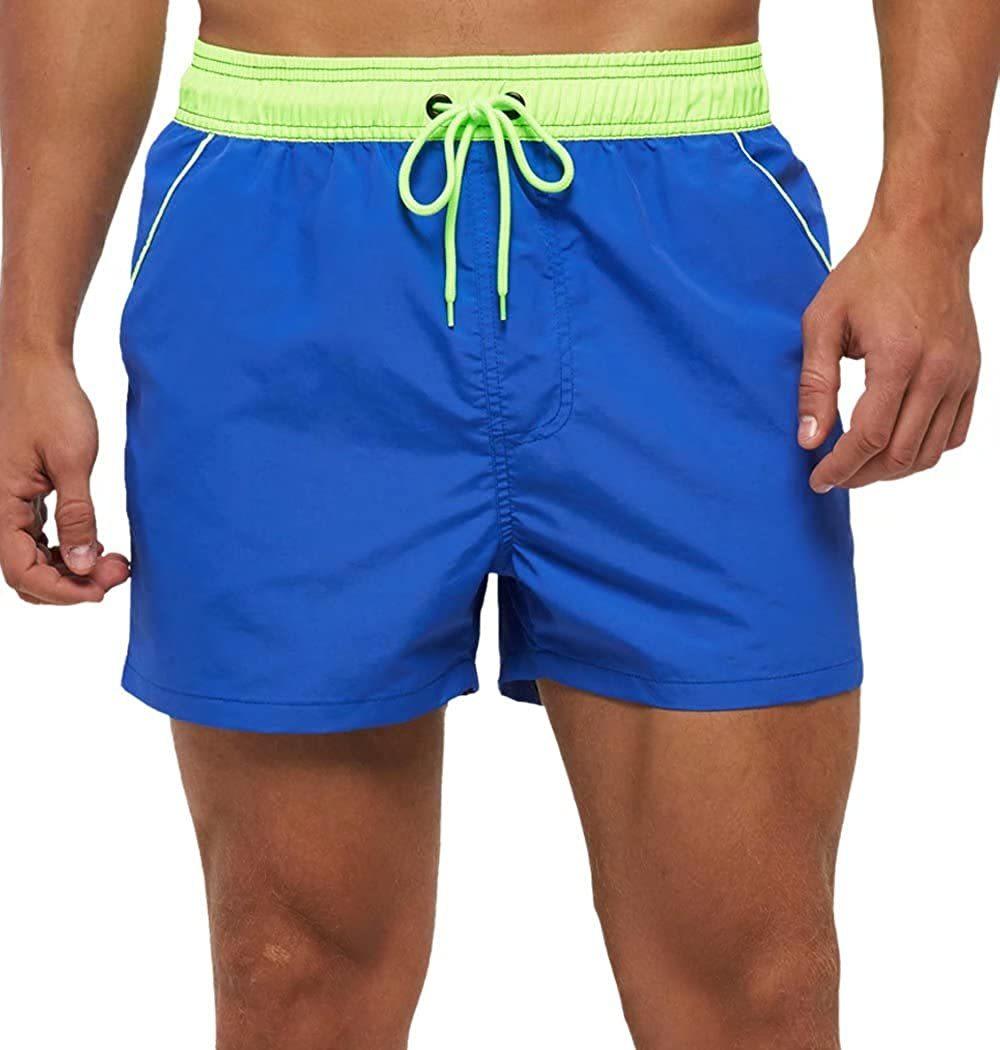 Men's Quick-Dry Swim Shorts with Mesh Lining