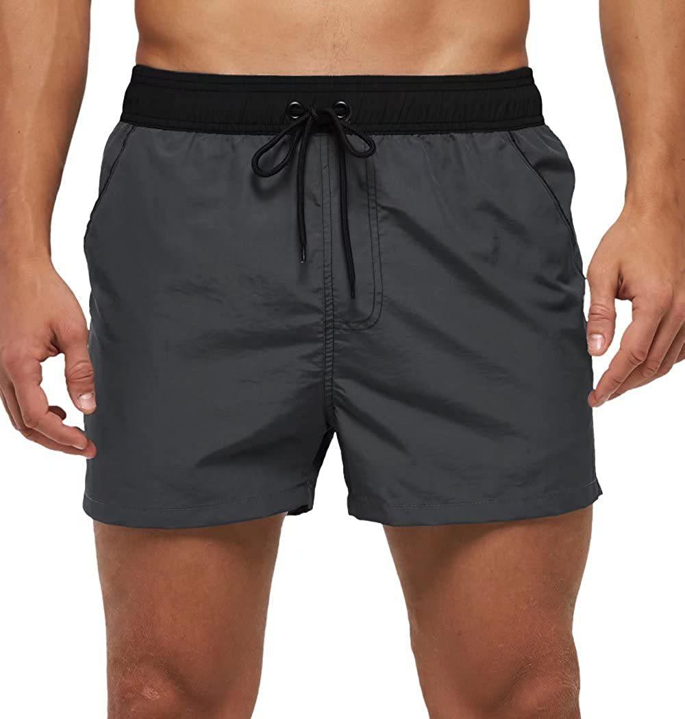 Men's Quick-Dry Swim Shorts with Mesh Lining